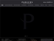 Tablet Screenshot of parkerschauffeurs.com